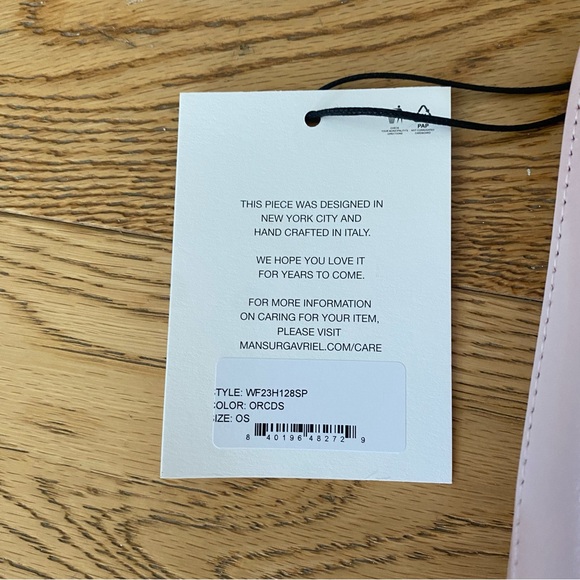 Mansur Gavriel Orchid Blush Pink Leather Gaia Shoulder Bag Italy GNO Date Clutch - Picture 4 of 10